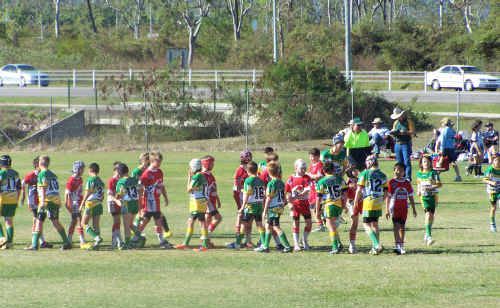 Clermont Bears juniors at the Townsville carnival. Clermont Bears juniors at the Townsville carnival.